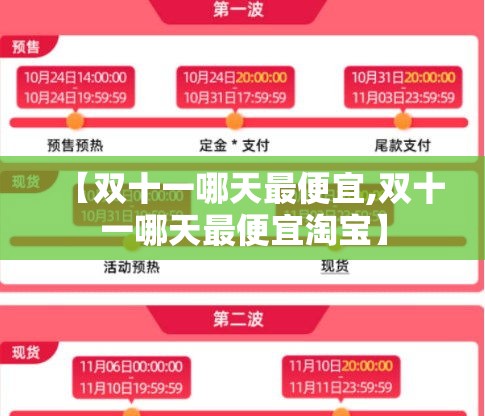 【双十一哪天最便宜,双十一哪天最便宜淘宝】 【双十一哪天最便宜,双十一哪天最便宜淘宝】