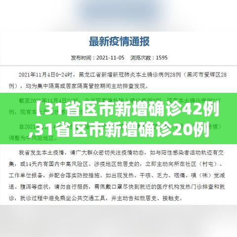 【31省区市新增确诊42例,31省区市新增确诊20例】 【31省区市新增确诊42例,31省区市新增确诊20例】