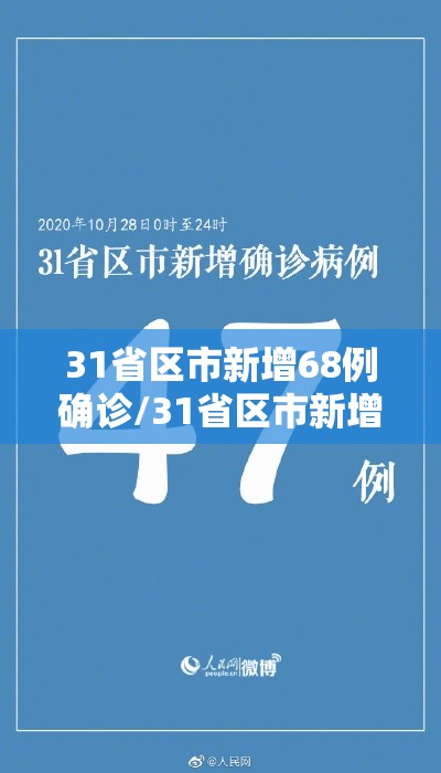 31省区市新增68例确诊/31省区市新增78例确诊病例