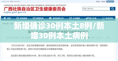 新增确诊30例本土8例/新增30例本土病例 新增确诊30例本土8例/新增30例本土病例