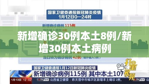 新增确诊30例本土8例/新增30例本土病例 新增确诊30例本土8例/新增30例本土病例