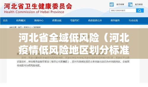 河北省全域低风险(河北疫情低风险地区划分标准) 河北省全域低风险(河北疫情低风险地区划分标准)