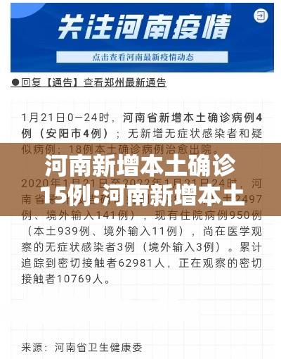河南新增本土确诊15例:河南新增本土确诊病例轨迹公布 河南新增本土确诊15例:河南新增本土确诊病例轨迹公布