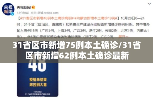 31省区市新增75例本土确诊/31省区市新增62例本土确诊最新