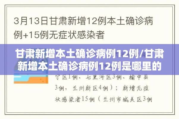 甘肃新增本土确诊病例12例/甘肃新增本土确诊病例12例是哪里的 甘肃新增本土确诊病例12例/甘肃新增本土确诊病例12例是哪里的