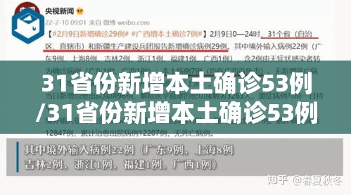 31省份新增本土确诊53例/31省份新增本土确诊53例 涉及8省