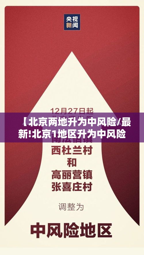 【北京两地升为中风险/最新!北京1地区升为中风险地区】 【北京两地升为中风险/最新!北京1地区升为中风险地区】