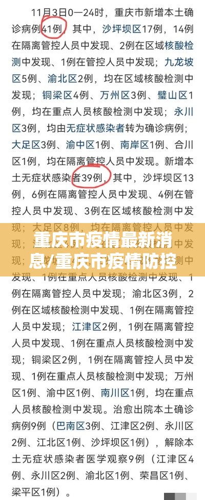 重庆市疫情最新消息/重庆市疫情防控最新情况 重庆市疫情最新消息/重庆市疫情防控最新情况