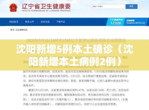 沈阳新增5例本土确诊(沈阳新增本土病例2例) 沈阳新增5例本土确诊(沈阳新增本土病例2例)