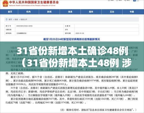 31省份新增本土确诊48例（31省份新增本土48例 涉8省市）