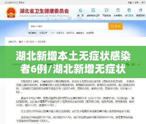 湖北新增本土无症状感染者6例/湖北新增无症状感染者1例 湖北新增本土无症状感染者6例/湖北新增无症状感染者1例