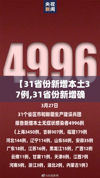 【31省份新增本土37例,31省份新增确诊37例27例为本土病例】 【31省份新增本土37例,31省份新增确诊37例27例为本土病例】