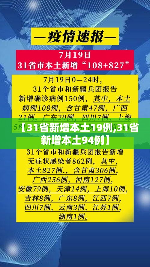 【31省新增本土19例,31省新增本土94例】 【31省新增本土19例,31省新增本土94例】
