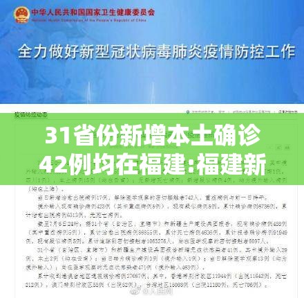 31省份新增本土确诊42例均在福建:福建新增本土确诊43例19216811