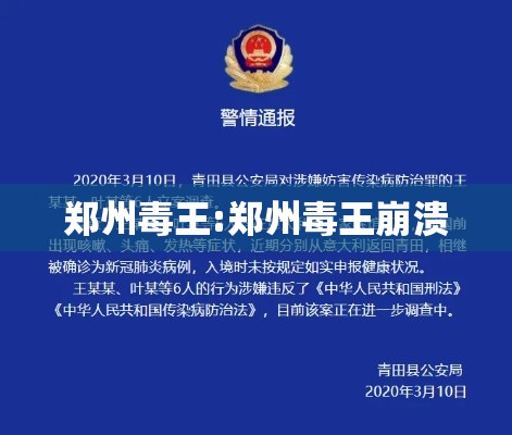 郑州毒王:郑州毒王崩溃 郑州毒王:郑州毒王崩溃