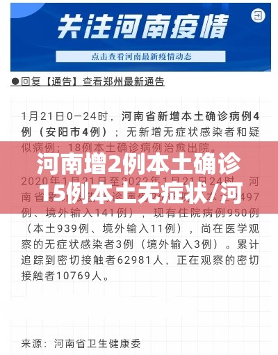 河南增2例本土确诊15例本土无症状/河南增2例本土确诊详情 河南增2例本土确诊15例本土无症状/河南增2例本土确诊详情