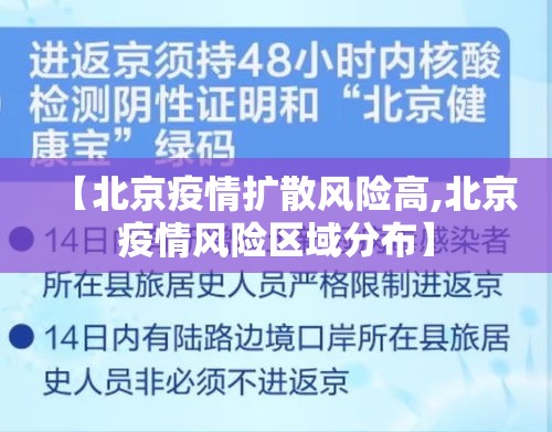【北京疫情扩散风险高,北京疫情风险区域分布】 【北京疫情扩散风险高,北京疫情风险区域分布】