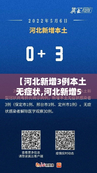 【河北新增3例本土无症状,河北新增51例本土69例无症状】 【河北新增3例本土无症状,河北新增51例本土69例无症状】