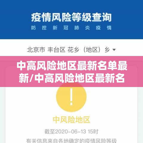 中高风险地区最新名单最新/中高风险地区最新名单最新有哪些 中高风险地区最新名单最新/中高风险地区最新名单最新有哪些