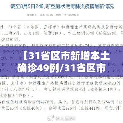 【31省区市新增本土确诊49例/31省区市新增确诊144例 本土126例】 【31省区市新增本土确诊49例/31省区市新增确诊144例 本土126例】