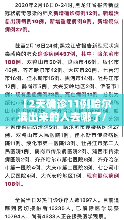 【2天确诊11例哈尔滨出来的人去哪了/哈尔滨出现病例了吗】 【2天确诊11例哈尔滨出来的人去哪了/哈尔滨出现病例了吗】