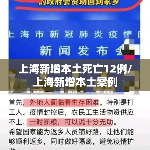 上海新增本土死亡12例/上海新增本土案例 上海新增本土死亡12例/上海新增本土案例