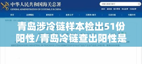 青岛涉冷链样本检出51份阳性/青岛冷链查出阳性是什么物品