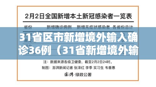 31省区市新增境外输入确诊36例(31省新增境外输入确诊12例) 31省区市新增境外输入确诊36例(31省新增境外输入确诊12例)