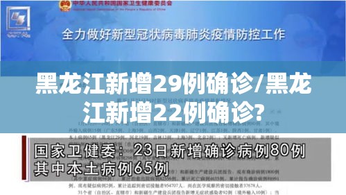 黑龙江新增29例确诊/黑龙江新增22例确诊?