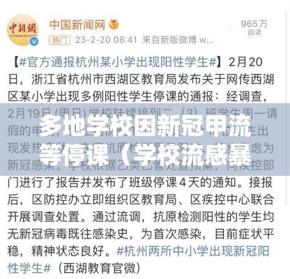 多地学校因新冠甲流等停课(学校流感暴发疫情停课标准) 多地学校因新冠甲流等停课(学校流感暴发疫情停课标准)