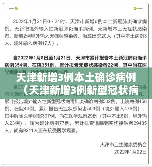 天津新增3例本土确诊病例(天津新增3例新型冠状病毒) 天津新增3例本土确诊病例(天津新增3例新型冠状病毒)
