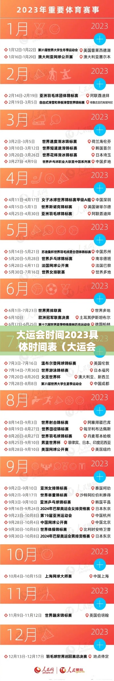 大运会时间2023具体时间表(大运会时间2023具体时间表图片) 大运会时间2023具体时间表(大运会时间2023具体时间表图片)