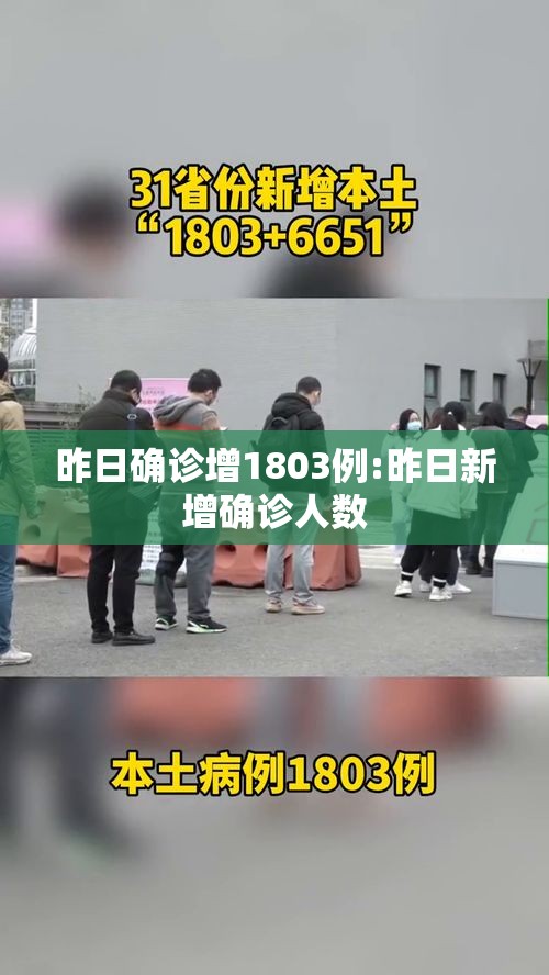 昨日确诊增1803例:昨日新增确诊人数 昨日确诊增1803例:昨日新增确诊人数