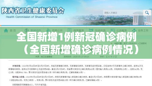 全国新增1例新冠确诊病例(全国新增确诊病例情况) 全国新增1例新冠确诊病例(全国新增确诊病例情况)