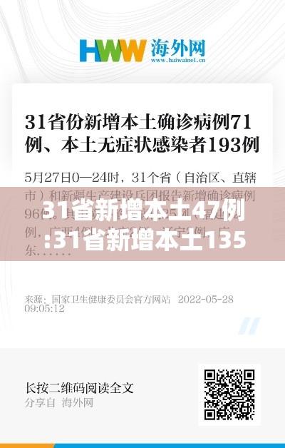 31省新增本土47例:31省新增本土135例 31省新增本土47例:31省新增本土135例