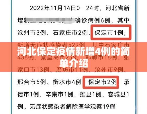 河北保定疫情新增4例的简单介绍 河北保定疫情新增4例的简单介绍