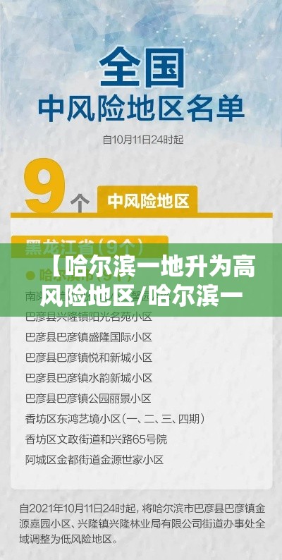 【哈尔滨一地升为高风险地区/哈尔滨一地升为高风险地区是哪里】 【哈尔滨一地升为高风险地区/哈尔滨一地升为高风险地区是哪里】