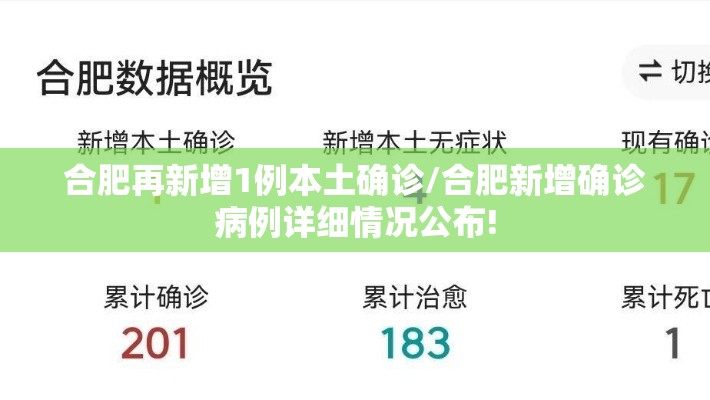 合肥再新增1例本土确诊/合肥新增确诊病例详细情况公布!