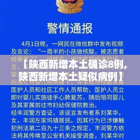 【陕西新增本土确诊8例,陕西新增本土疑似病例】