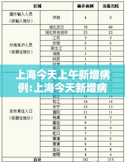 上海今天上午新增病例:上海今天新增病例分布 上海今天上午新增病例:上海今天新增病例分布