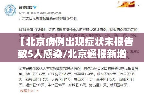 【北京病例出现症状未报告致5人感染/北京通报新增2例无症状感染者流行病学调查详情】 【北京病例出现症状未报告致5人感染/北京通报新增2例无症状感染者流行病学调查详情】