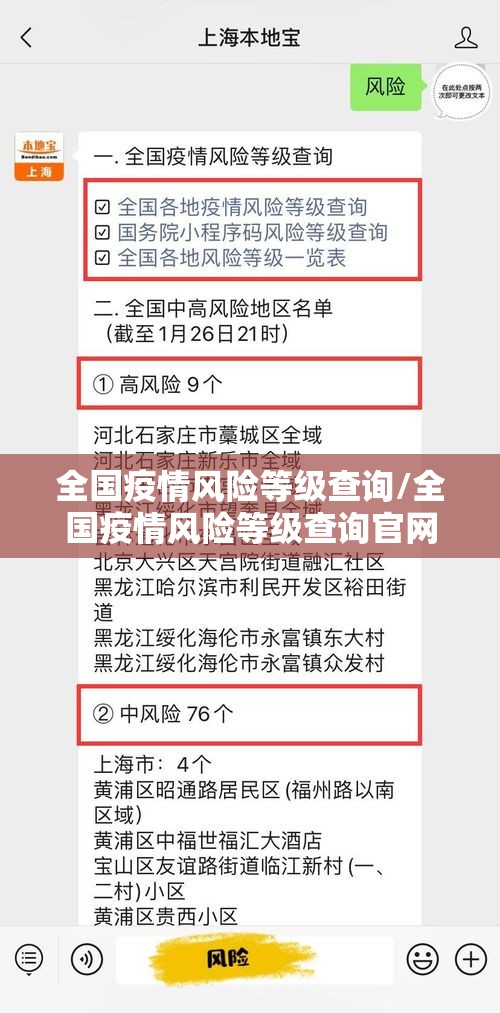 全国疫情风险等级查询/全国疫情风险等级查询官网 全国疫情风险等级查询/全国疫情风险等级查询官网