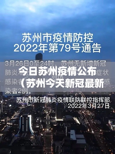 今日苏州疫情公布(苏州今天新冠最新消息) 今日苏州疫情公布(苏州今天新冠最新消息)