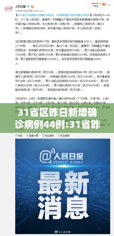 31省区昨日新增确诊病例44例:31省昨日新增12例 31省区昨日新增确诊病例44例:31省昨日新增12例
