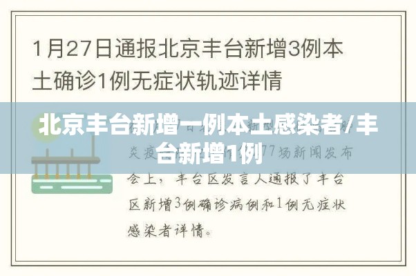 北京丰台新增一例本土感染者/丰台新增1例 北京丰台新增一例本土感染者/丰台新增1例