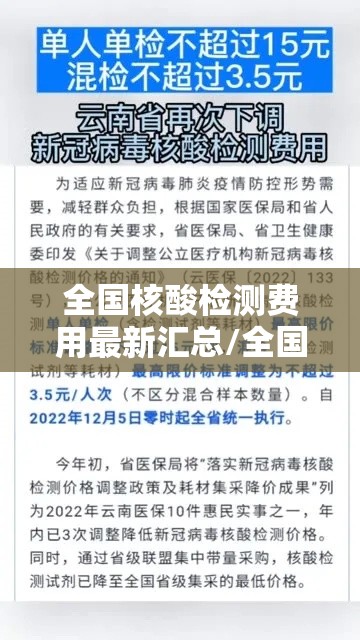全国核酸检测费用最新汇总/全国核酸检测费用最新情况来了 全国核酸检测费用最新汇总/全国核酸检测费用最新情况来了