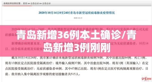 青岛新增36例本土确诊/青岛新增3例刚刚 青岛新增36例本土确诊/青岛新增3例刚刚