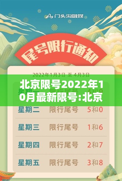 北京限号2022年10月最新限号:北京车号限行2021年10月份 北京限号2022年10月最新限号:北京车号限行2021年10月份