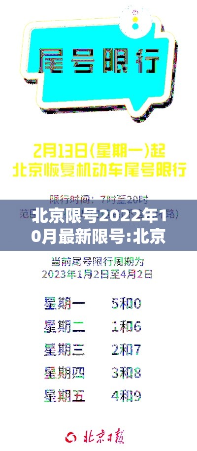 北京限号2022年10月最新限号:北京车号限行2021年10月份 北京限号2022年10月最新限号:北京车号限行2021年10月份
