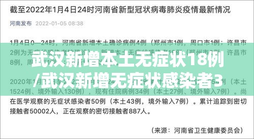 武汉新增本土无症状18例/武汉新增无症状感染者34人 武汉新增本土无症状18例/武汉新增无症状感染者34人